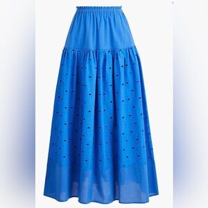 J. Crew drop waist eyelet mid skirt, NWT